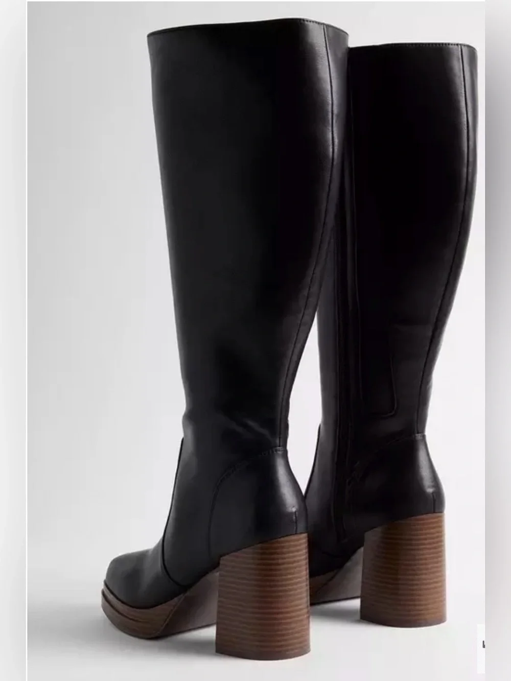 Torrid Black Platform Knee Boot - Wide Calf